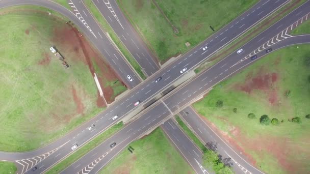 Luchtfoto beeldmateriaal South Zone in Ribeirao Preto stad, Sao Paulo, Brazilië — Stockvideo
