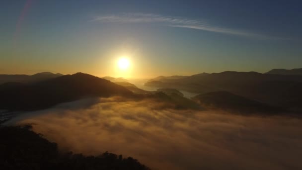 Alba sulla collina di Boa Vista a Paraty Rio de Janeiro — Video Stock