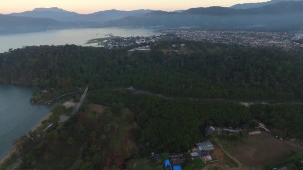 Vista aérea na cidade de Paraty - Rio de Janeiro - Brasil — Vídeo de Stock