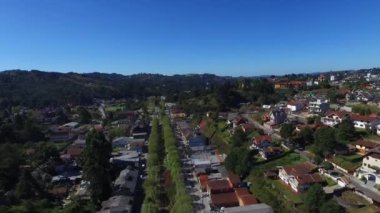 Jordao - Sao Paulo - Brezilya Hava görünümünü Campos ana cadde var. Ekim, 2016.