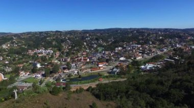 Campos hava görünümünü Jordao - Sao Paulo - Brezilya var. Fil hill. Ekim, 2016.