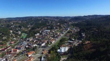 Campos hava görünümünü Jordao - Sao Paulo - Brezilya var. Fil hill. Ekim, 2016.