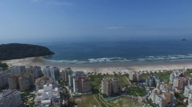 Sao Paulo Brezilya devlet Kuzey Sahil kıyılarına havadan görünümü. Riviera St Lawrence. Kasım, 2016