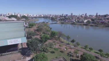 Havadan görüntüleri, şehir, Sao Jose Rio Preto Sao Paulo Brezilya devlet içinde. Temmuz, 2016.