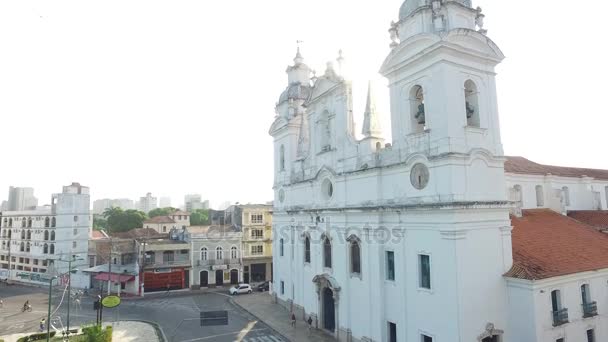 Katedral Pemandangan Udara di Belem do Para - Brazil. November, 2016 . — Stok Video