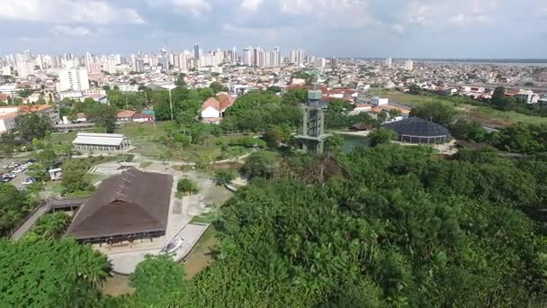 Luftaufnahme mangal das garas in Belem do para Stadt. Amazonasschutz. November 2016. — Stockvideo