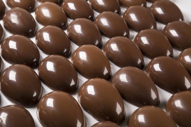 Birkaç yumurta çikolata fabrikasında