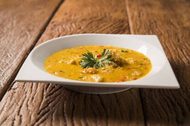 Bobo - karides manyok mea bir saf Brezilyalı bir tabak karides