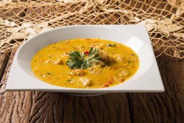 Bobo - karides manyok mea bir saf Brezilyalı bir tabak karides