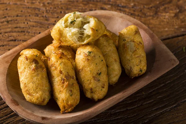 Salt torsk fritters, bunuelos de bacalao — Stockfoto