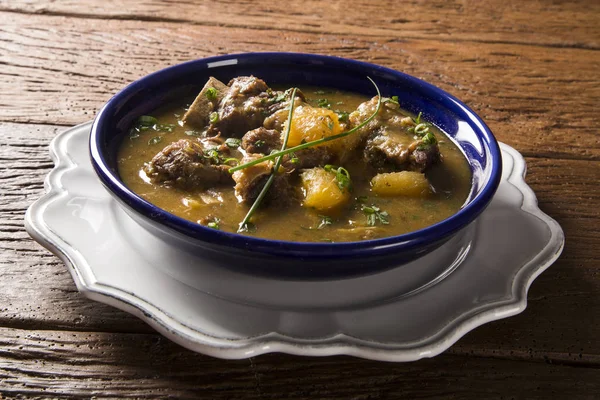 rustic Stew meat with manioc called Vaca atolada in Brazil.