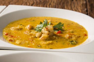 Bobo - karides manyok mea bir saf Brezilyalı bir tabak karides