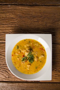 Bobo - karides manyok mea bir saf Brezilyalı bir tabak karides