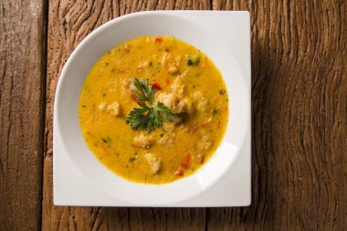 Bobo - karides manyok mea bir saf Brezilyalı bir tabak karides