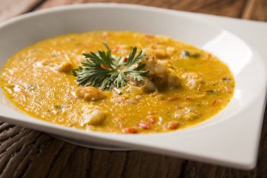 Bobo - karides manyok mea bir saf Brezilyalı bir tabak karides