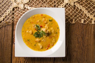 Bobo - karides manyok mea bir saf Brezilyalı bir tabak karides