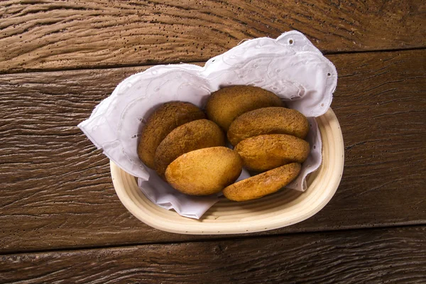 Galleta con harina de maíz llamada Broa caxambu en Brasil . —  Fotos de Stock