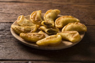 Angu Pastel / Corn Pastel / Brazilian food / tradicional food