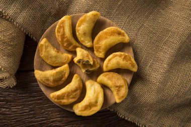 Angu Pastel / Corn Pastel / Brazilian food / tradicional food