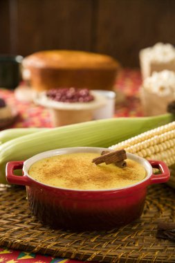 Typical Brazilian junina party sweets - canjica / curau