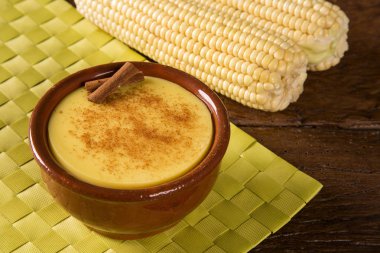 Typical Brazilian junina party sweets - canjica / curau