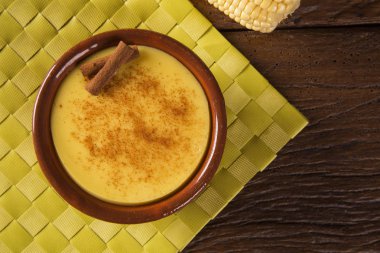 Typical Brazilian junina party sweets - canjica / curau
