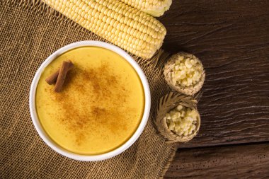 Typical Brazilian junina party sweets - canjica / curau