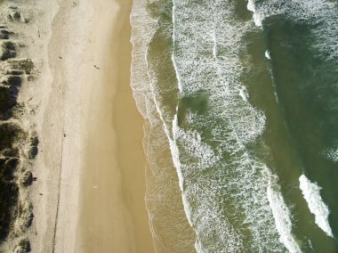 Hava güneşli gün - görünümünde Dunes Joaquina beach - Florianopolis - Santa Catarina - Brezilya. Temmuz, 2017