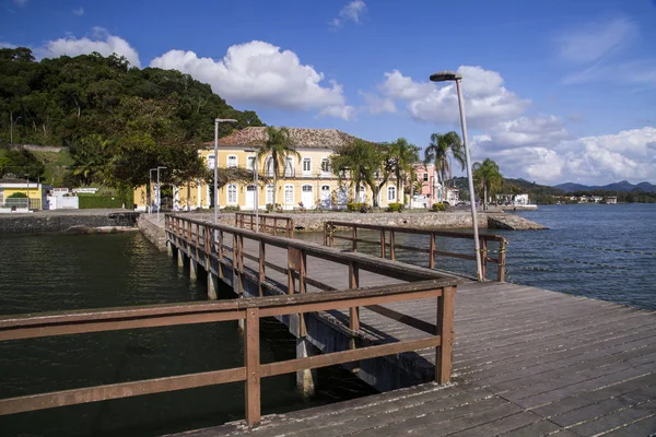 Muelle en Sao francisco do sul. Santa Catarina. julio, 2017 . — Foto de Stock