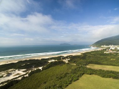 FLORIANOPOLIS, Santa CATARINA Adaları, BRAZIL - Costao do Santinho Beach Florianopolis, Santa Catarina. Temmuz 2017