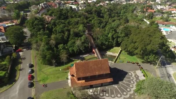 Curitiba, Flygfoto Bosque do Alemao Park. Parana - Brasilien. Juli 2017. — Stockvideo