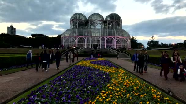 Time Lapse Jardín Botánico de Curitiba, Paraná. julio, 2017 . — Vídeos de Stock