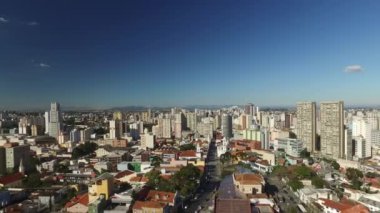  Curitiba cityscape, Parana devlet, Brezilya Hava görünümünü. Centro Civico. Temmuz 2017. 