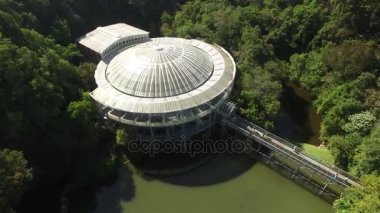 Havadan görünümü Opera de bitkilerinden, kültür ve doğa aynı yerde, şehir Curitiba, Parana, Brezilya, Temmuz, 2017 durumunu geleneksel turizm nokta. 