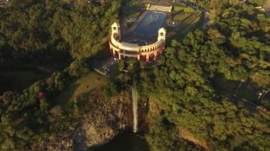 Tangua Park hava görünümünü. Curitiba, Parana/Brezilya. Temmuz, 2017. 