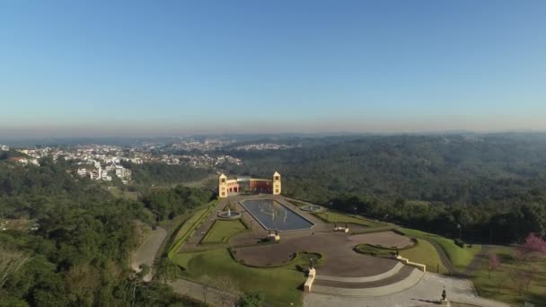 Flygfoto över Tangua Park. Curitiba, Parana/Brasilien. Juli 2017. — Stockvideo
