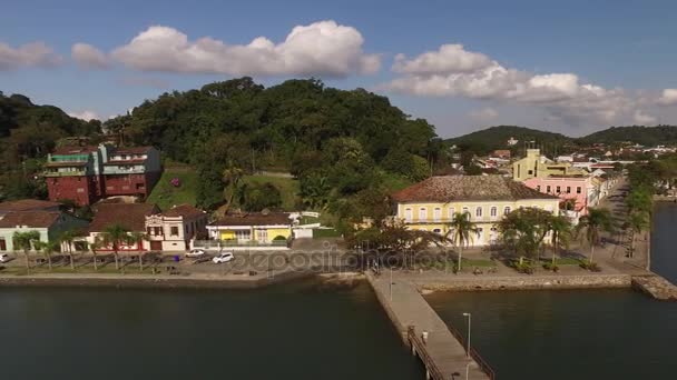 Port Sao francisco do sul miasta. Santa Catarina. Lipca 2017 — Wideo stockowe