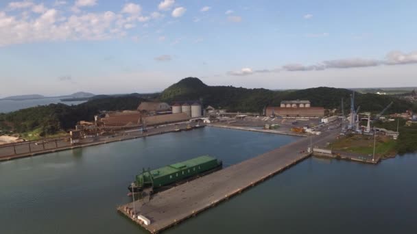 Port of Sao francisco do sul city. Santa Catarina. July, 2017 — Stock Video