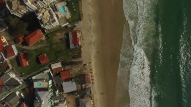 Havadan görünümü Ingleses beach, Florianopolis, Brezilya. Temmuz, 2017