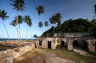 Sao Paulo, Bahia Morro kalede duvarlar var. Brezilya