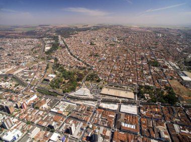 Havadan görünümü Ribeirao Preto şehir Sao Paulo, Brezilya
