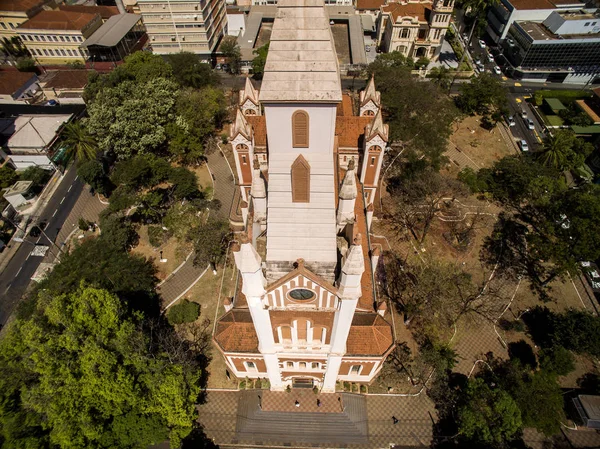 Havadan görünümü Ribeirao Preto şehir Sao Paulo, Brezilya — Stok fotoğraf