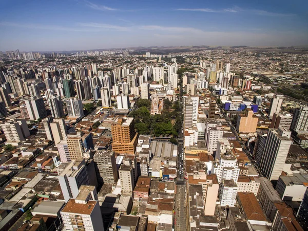 Vista aérea da cidade de Ribeirão Preto em São Paulo, Brasil — Fotografia de Stock