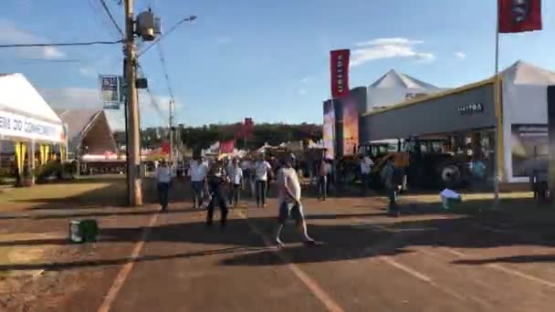SAO PAULO, BRASIL - 1 de maio de 2017: Feira Internacional de Tecnologia Agrícola que acontece em Ribeirão Preto . — Vídeo de Stock