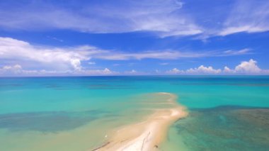 Cahy beach, Discovery Coast Bahia Brezilya, Barra'da havadan görünümü var. Şubat, 2017. 