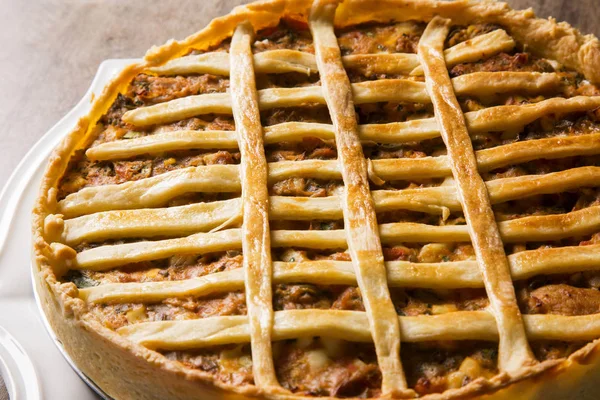 Sebzeli tavuklu böreği