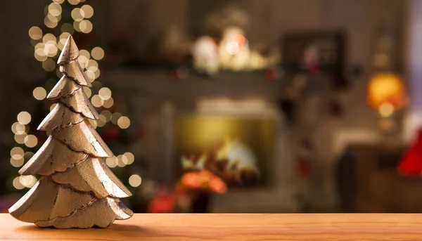 Kerstdecoratie. Kerst onscherpe achtergrond — Stockfoto