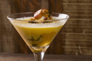 Kabak karides çorbası