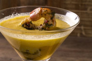 Kabak karides çorbası