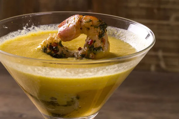 Kabak karides çorbası